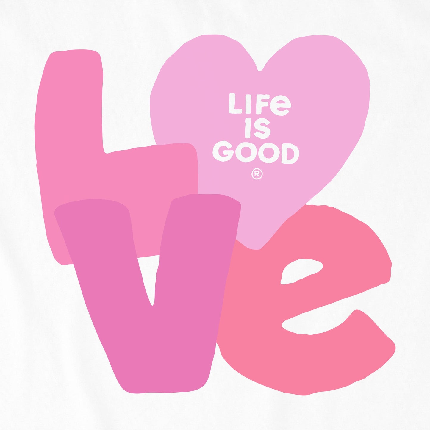 Kids Love Letters Short Sleeve Crusher Tee