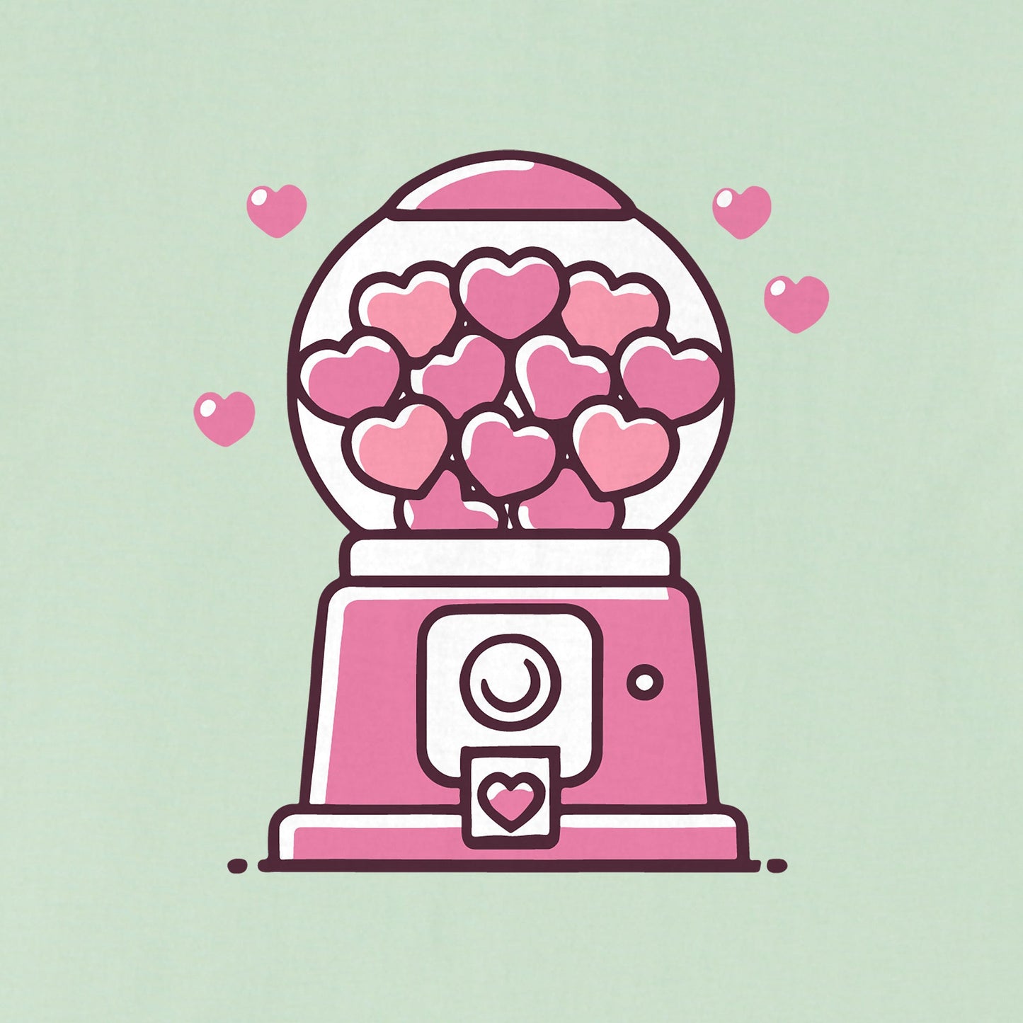 Kids Heart Gumballs Short Sleeve Crusher Tee