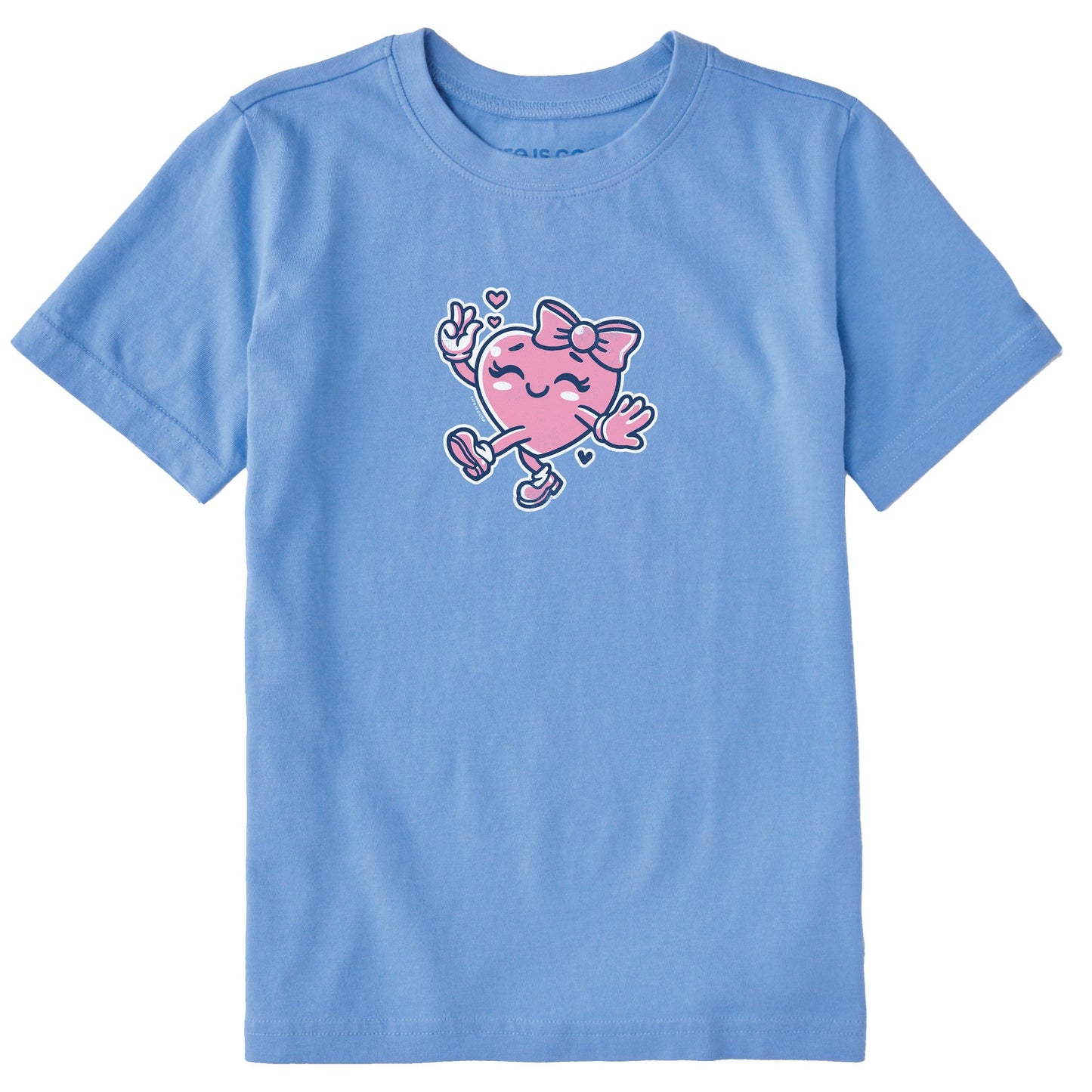 Kids Happy Heart Short Sleeve Crusher Tee