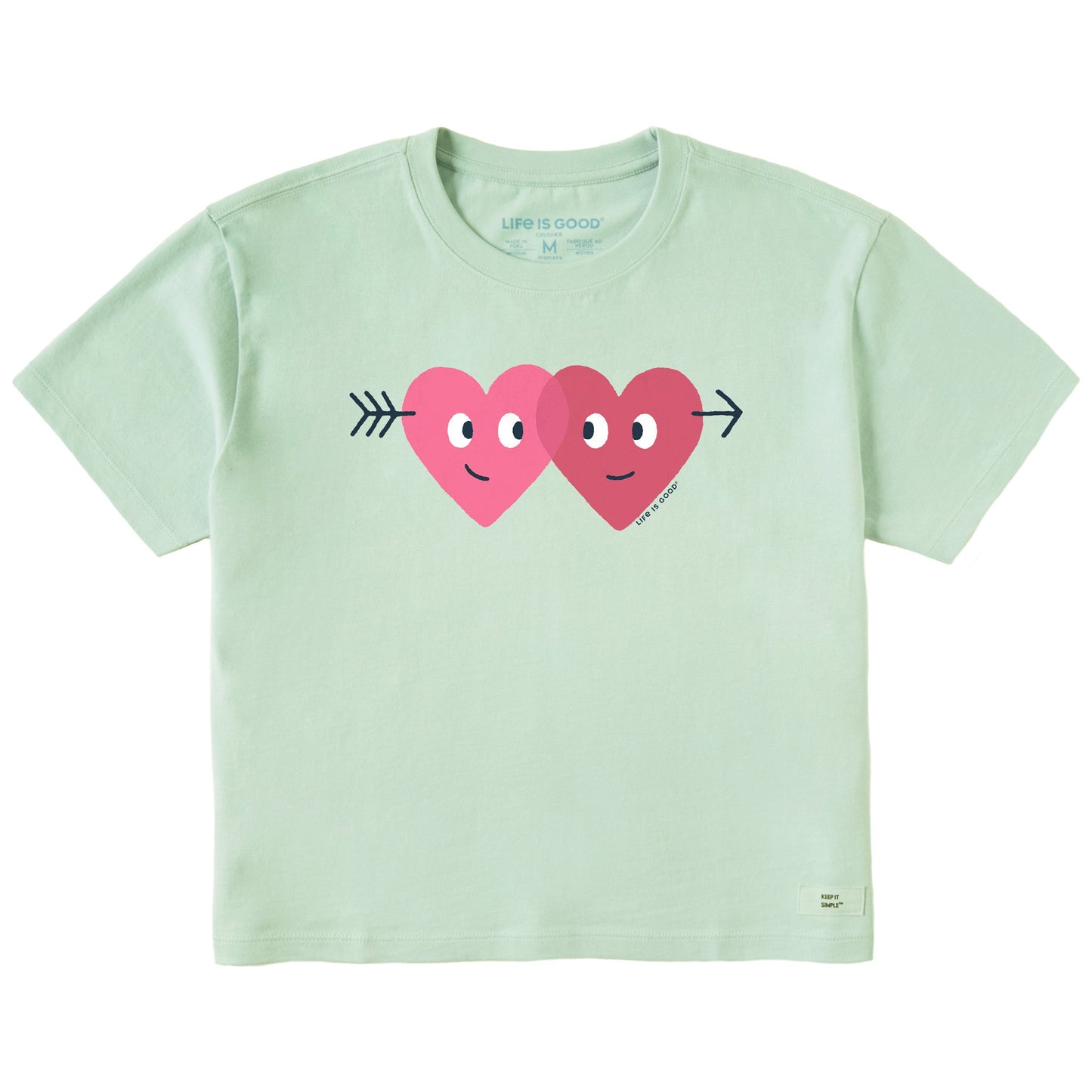 Women's Cupid Got Us Short Sleeve Crusher Boxy Tee