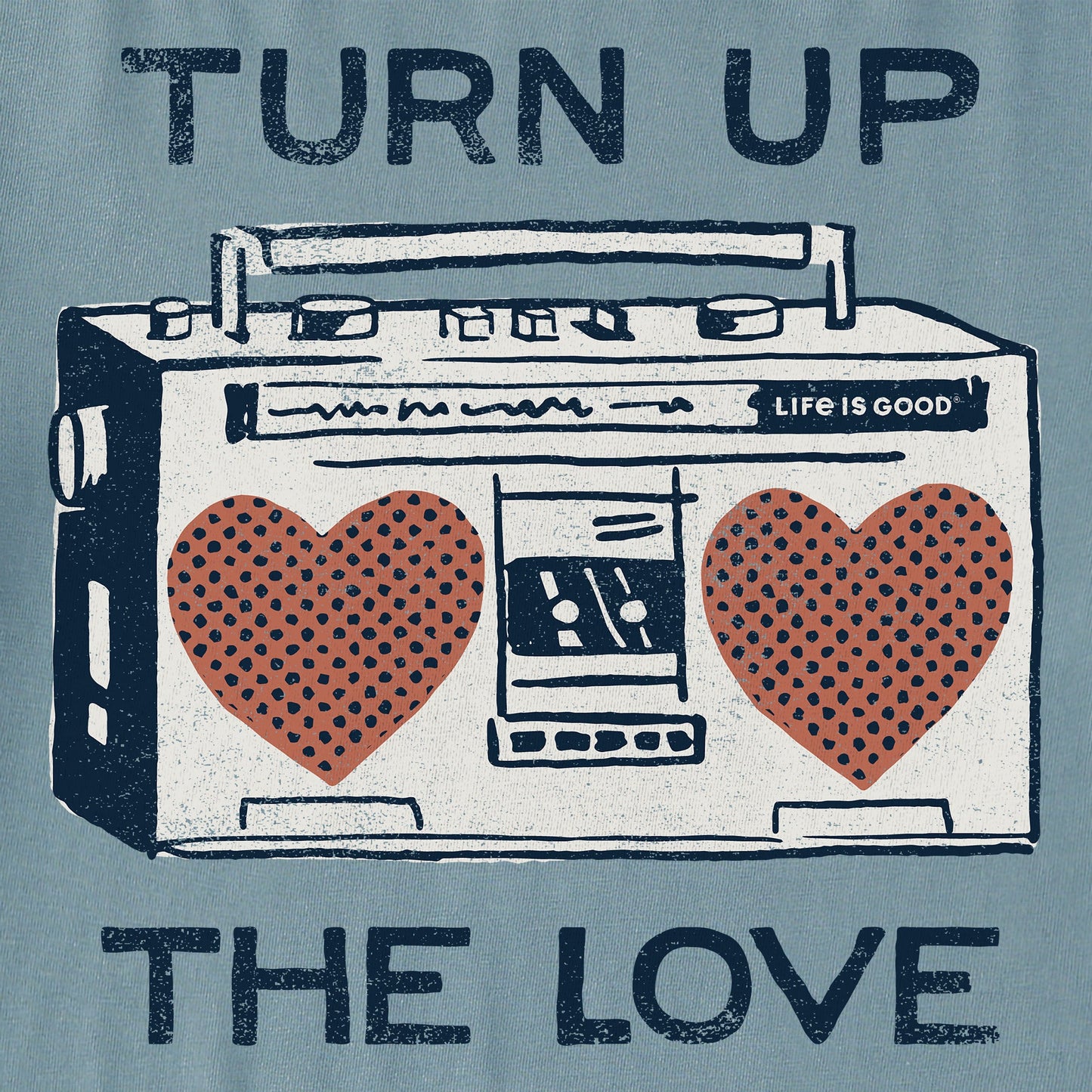 Women's Turn Up the Love Stereo Crusher Boxy Hoodie