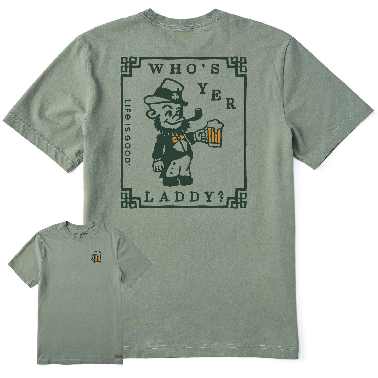 Men's Who's Yer Laddy Short Sleeve Crusher Tee