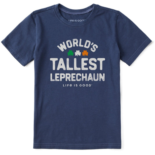 Kids World's Tallest Leprechaun Short Sleeve Crusher Tee