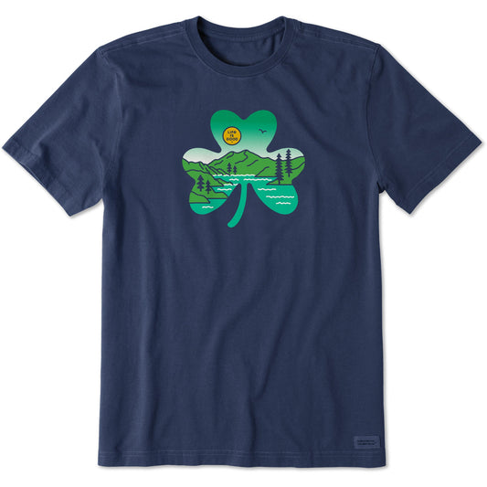 Men's Irish Shamrock Landscape Short Sleeve Crusher Tee