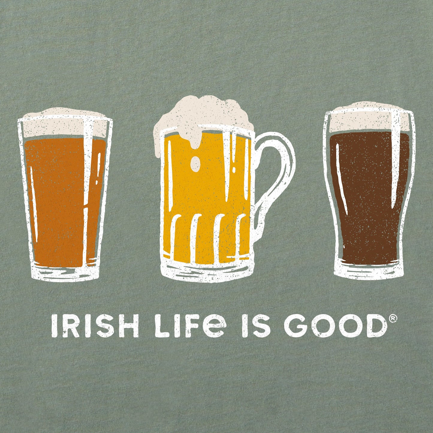Men's Irish Life is Good Short Sleeve Crusher Tee