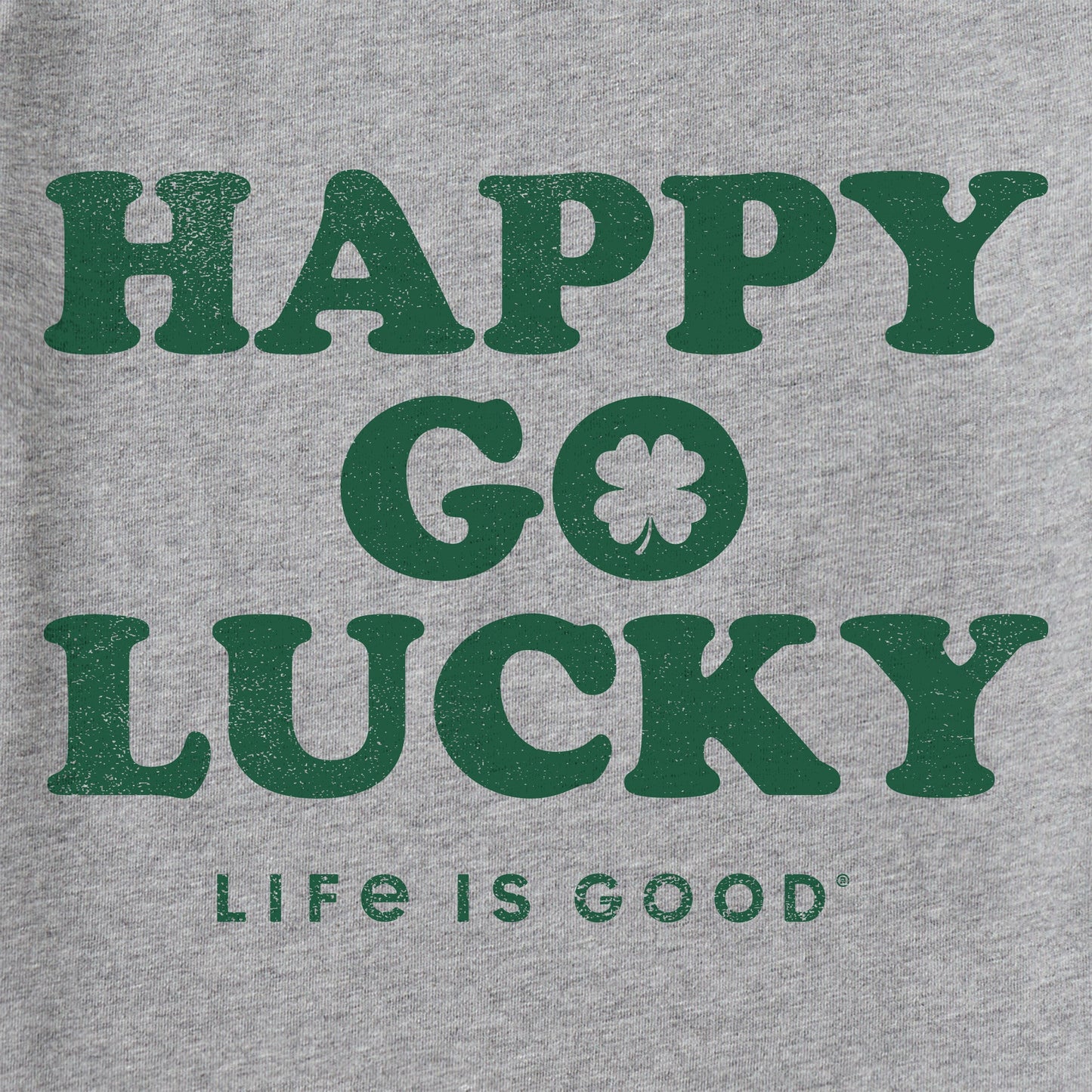 Men's Happy Go Lucky Irish Long Sleeve Crusher Tee