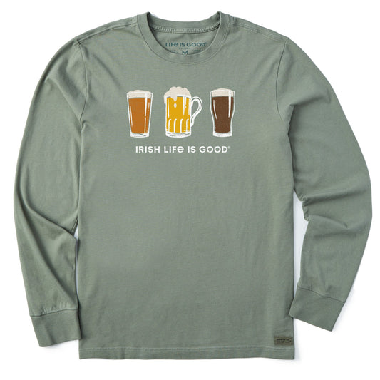 Men's Irish Life is Good Long Sleeve Crusher Tee