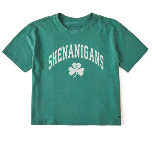 Women's Shenanigans Arch Short Sleeve Crusher Boxy Tee