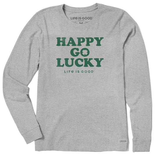 Women's Happy Go Lucky Irish Long Sleeve Crusher Tee