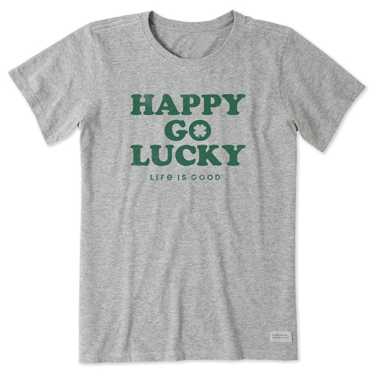Women's Happy Go Lucky Irish Short Sleeve Crusher Tee