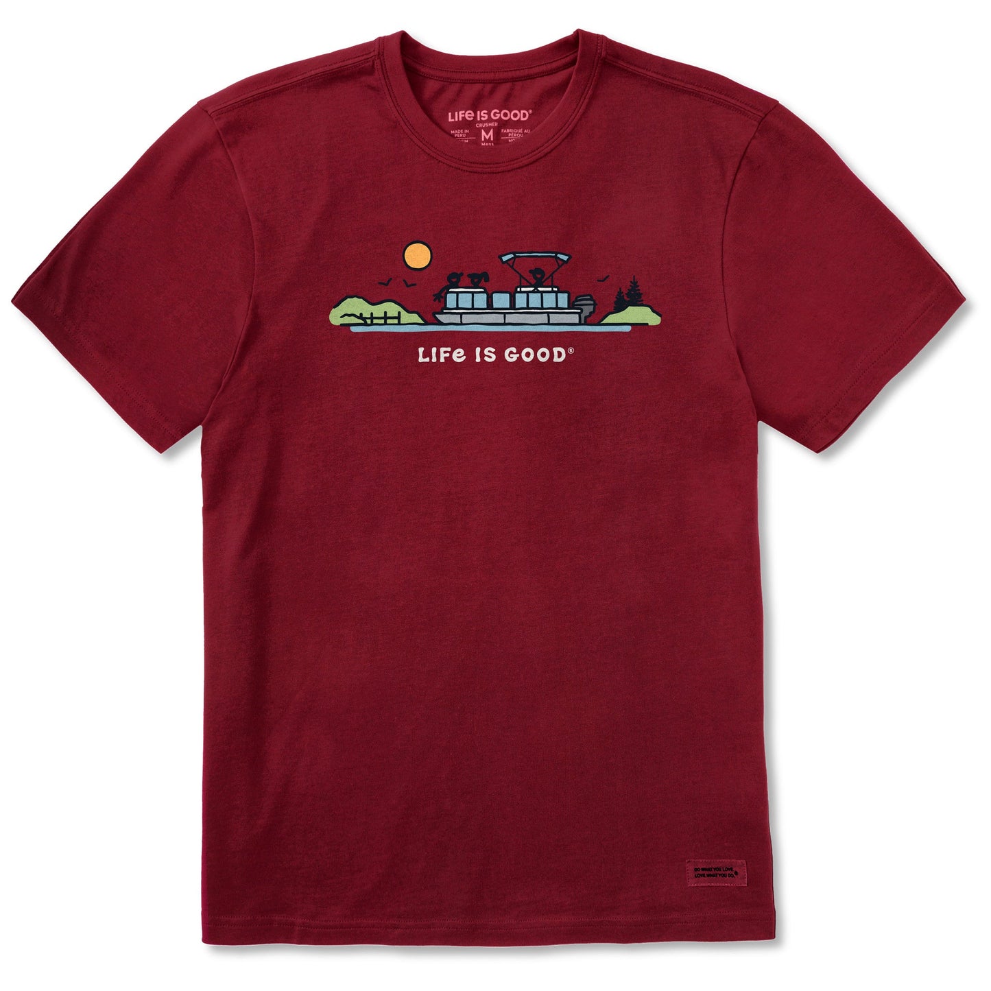 Men's Pontoon Boat Vista Short Sleeve Crusher Tee