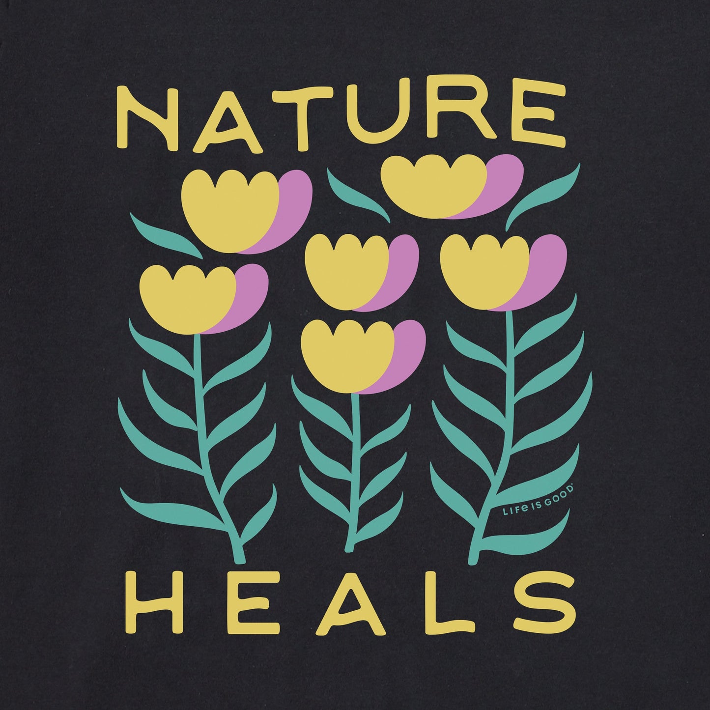 Women's Nature Heals Flowers Crusher Boxy Hoodie