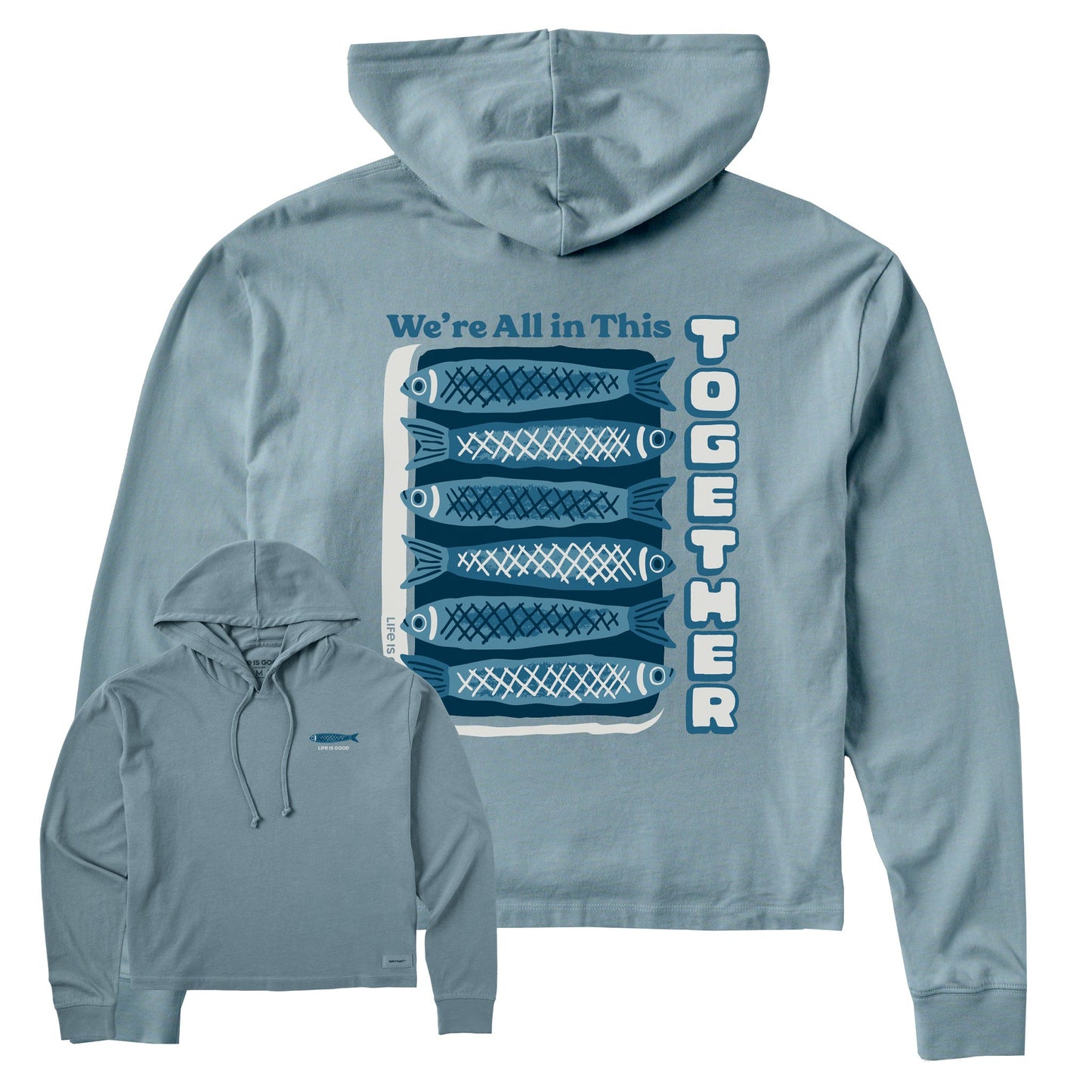 Women's We're All in This Together Fish Crusher Boxy Hoodie