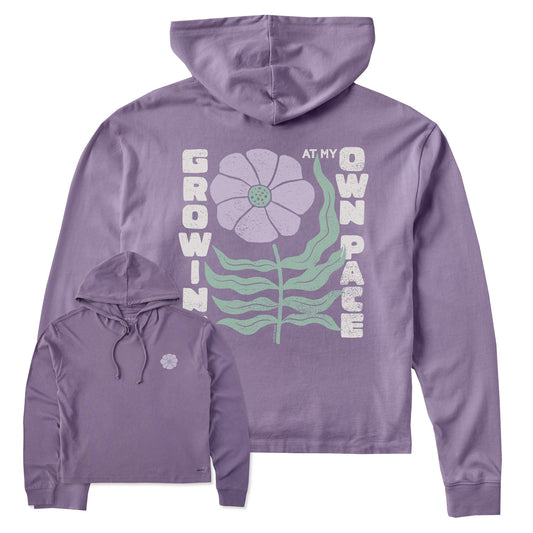Women's Growing at my Own Pace Crusher Boxy Hoodie