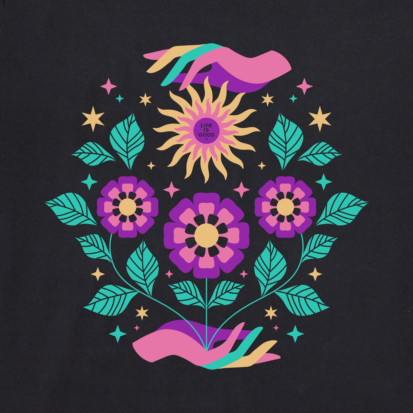 Women's Floral Sun Bloom Crusher Boxy Hoodie