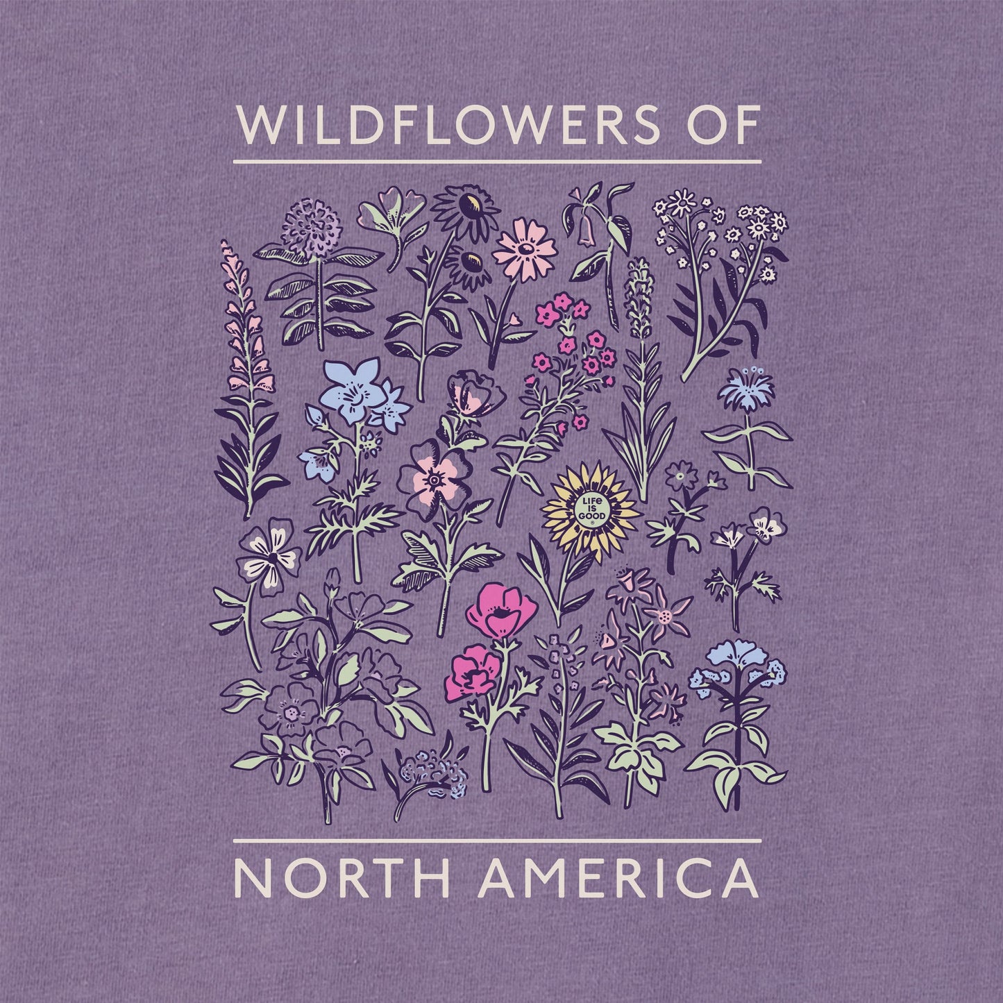 Women's Wildflowers of North America Crusher Boxy Hoodie