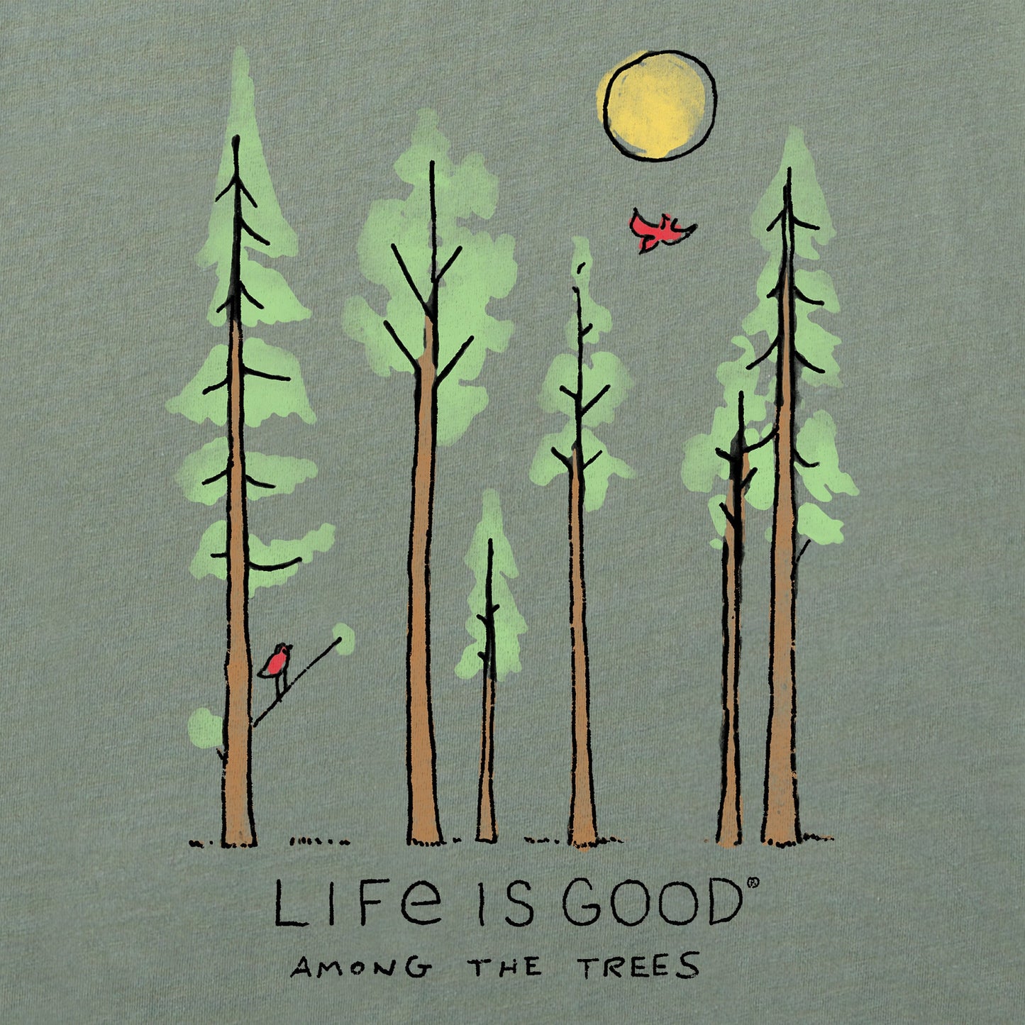 Women's Life is Good Among the Trees Simply True Fleece Hoodie