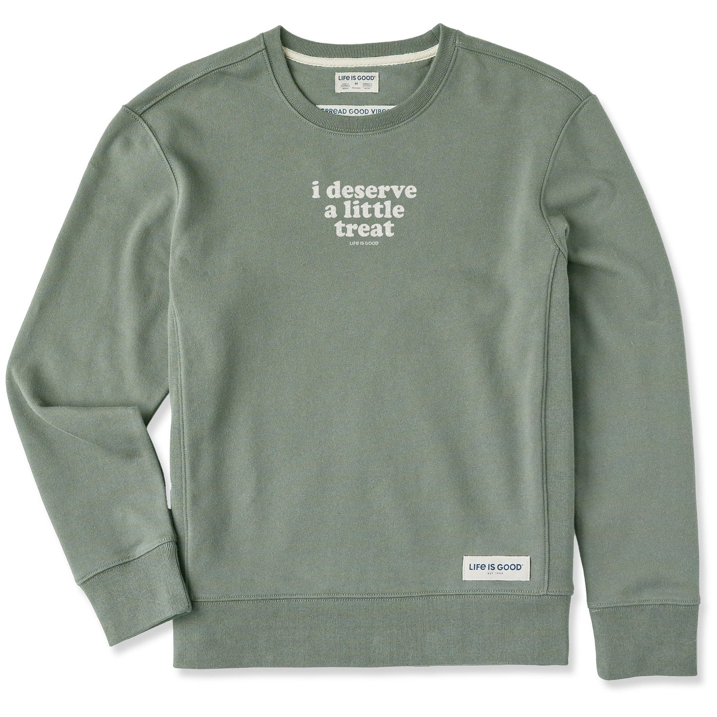 Women's I Deserve A Little Treat Simply True Fleece Crew