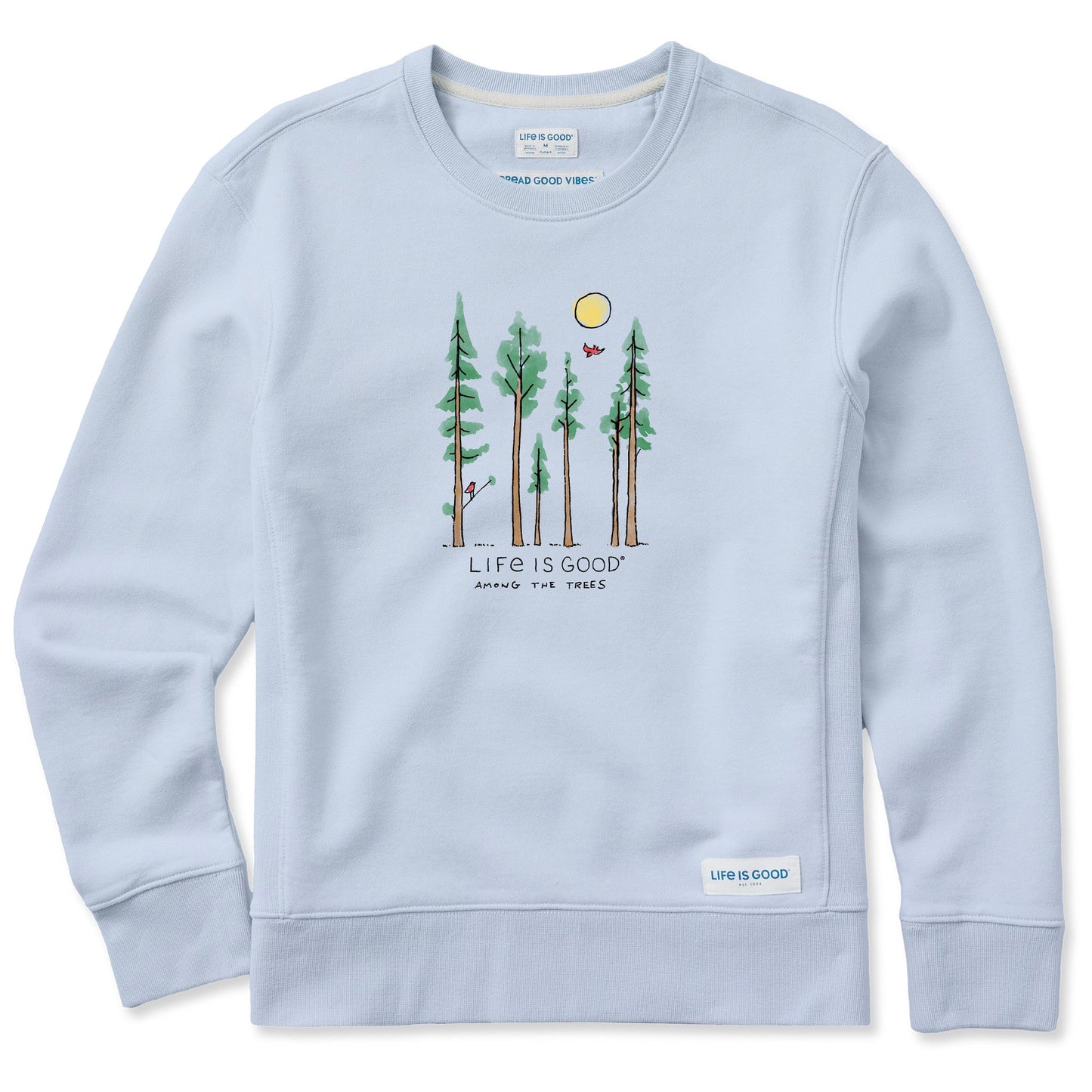 Women's Life is Good Among the Trees Simply True Fleece Crew