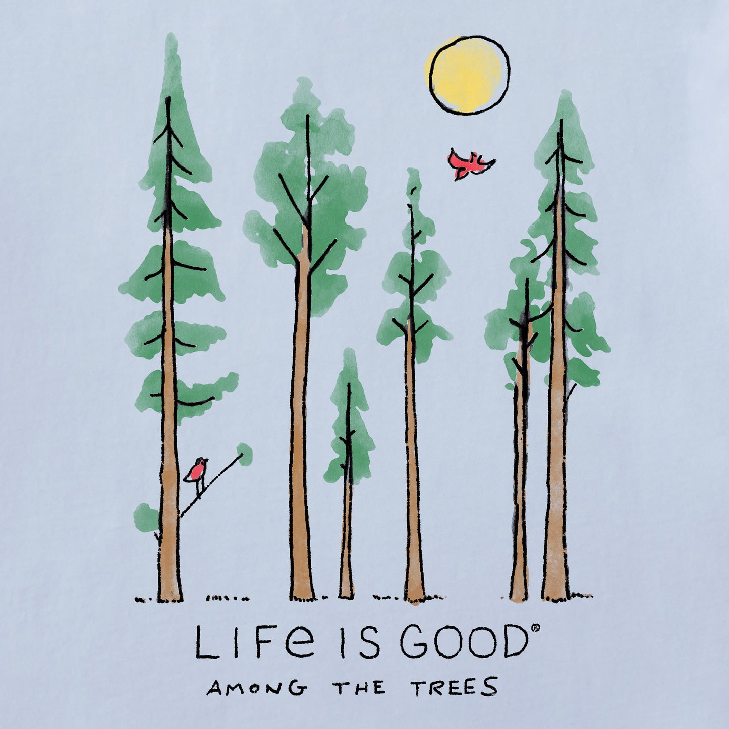 Women's Life is Good Among the Trees Simply True Fleece Crew