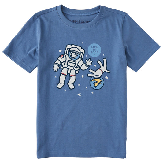 Kids Jake and Rocket in Space Short Sleeve Crusher Tee
