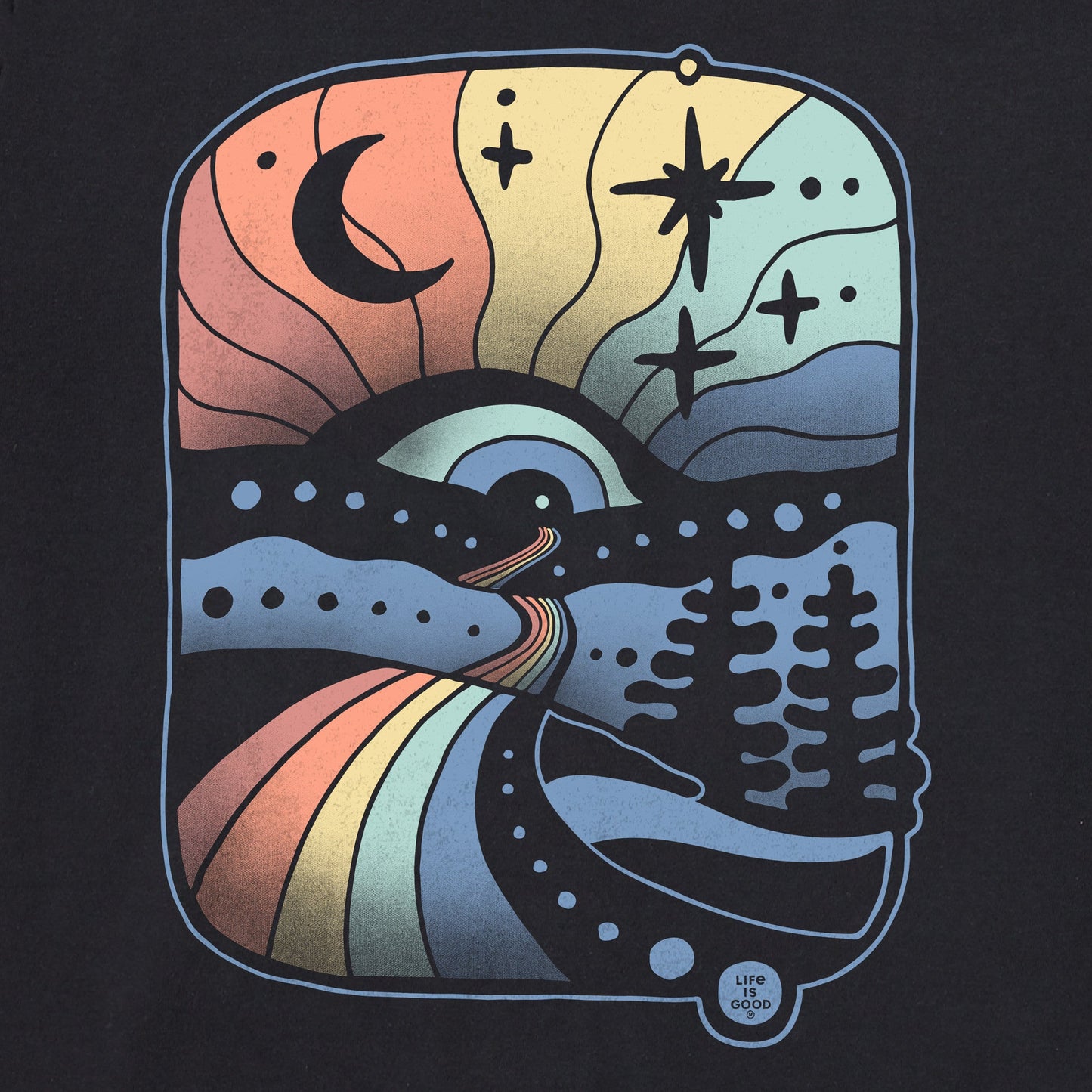 Men's Magic Rainbow Path Short Sleeve Tee