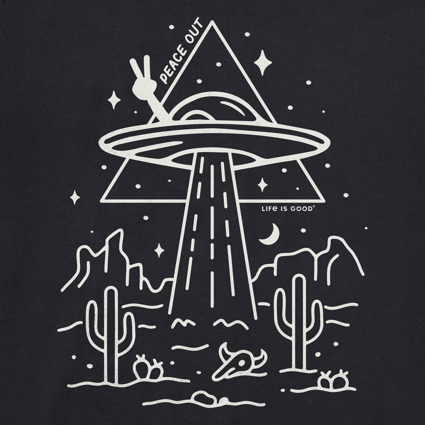 Men's Peace Out UFO Short Sleeve Tee