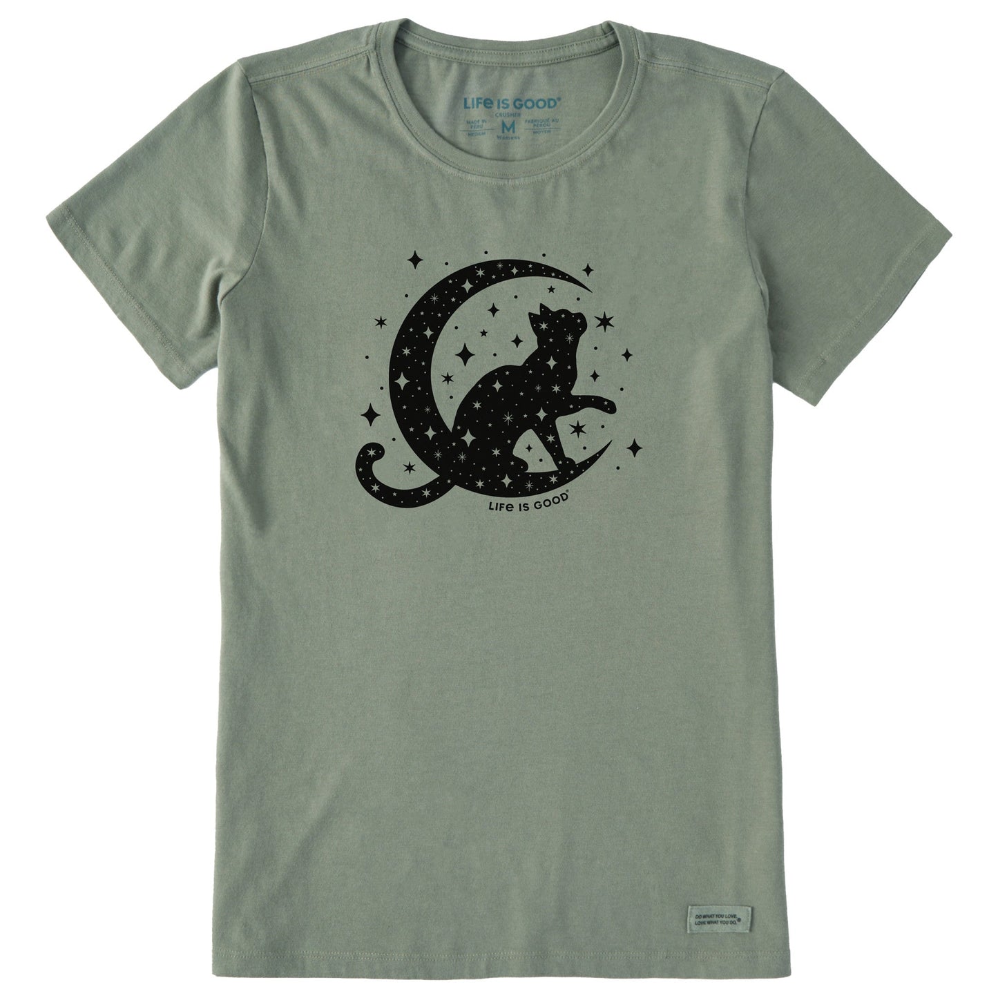 Women's Celestial Cat Short Sleeve Crusher Tee