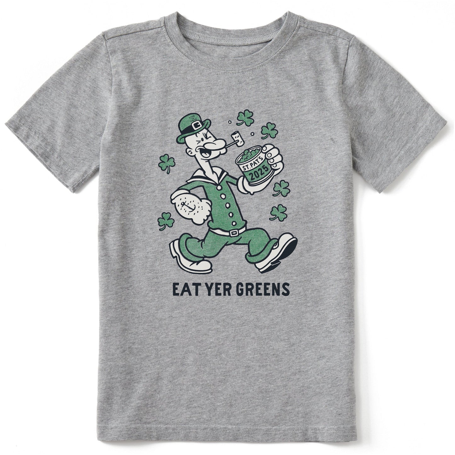 Kids Eat Yer Greens Short Sleeve Crusher Tee