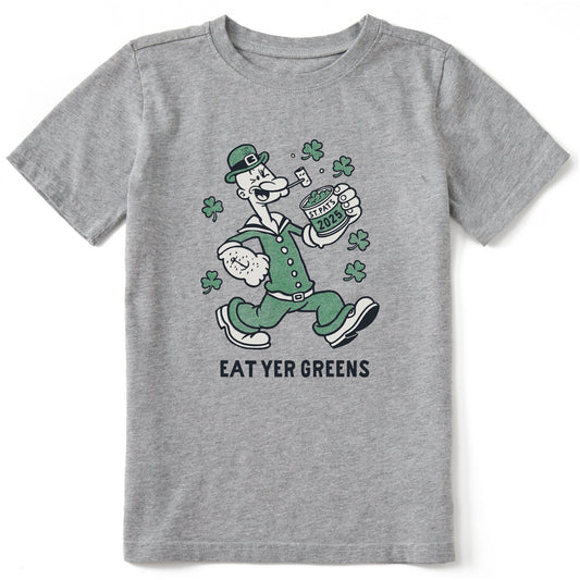 Kids Eat Yer Greens Short Sleeve Crusher Tee