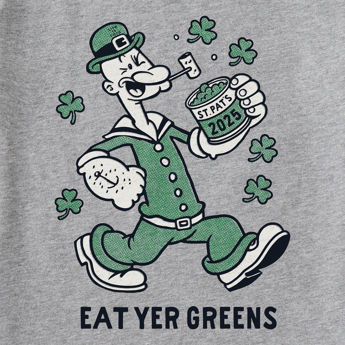 Kids Eat Yer Greens Short Sleeve Crusher Tee