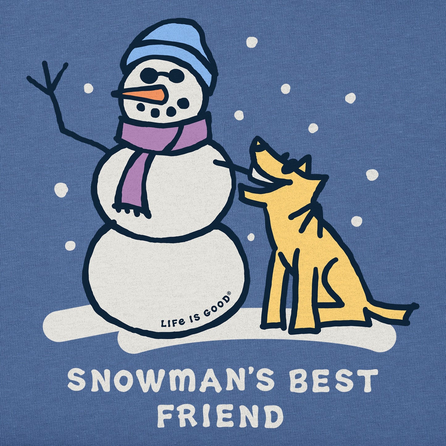 Kids Snowman's Best Friend Short Sleeve Crusher Tee