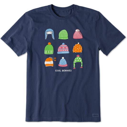 Men's Cool Beanies Short Sleeve Crusher Tee