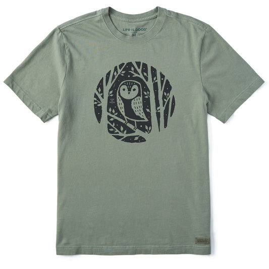 Men's Owl in the Trees Short Sleeve Crusher Tee