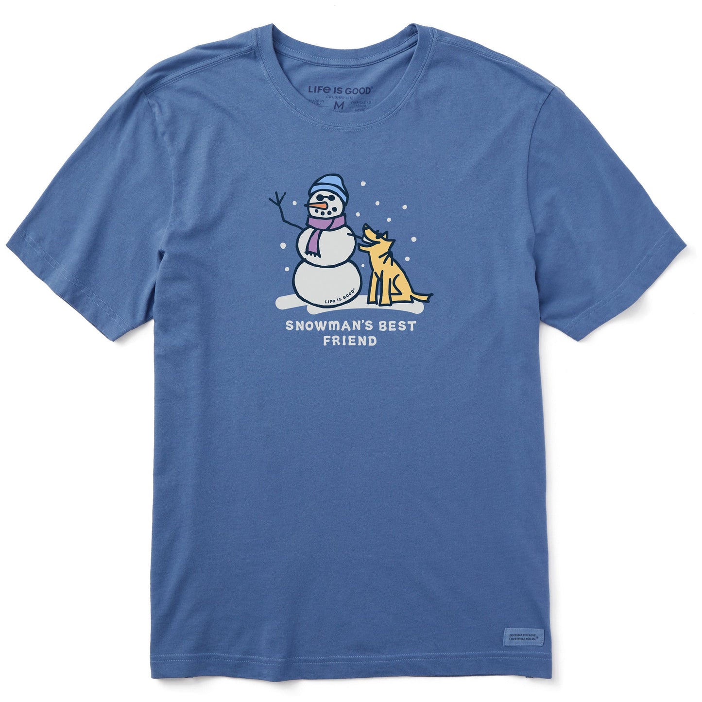 Men's Snowman's Best Friend Short Sleeve Crusher Tee