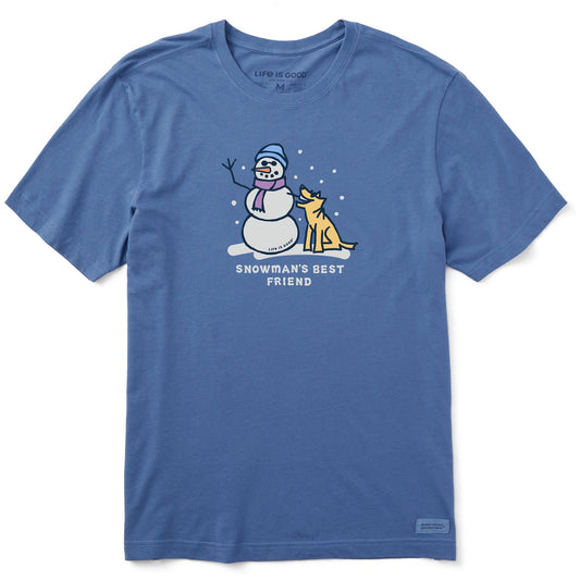 Men's Snowman's Best Friend Short Sleeve Crusher Tee