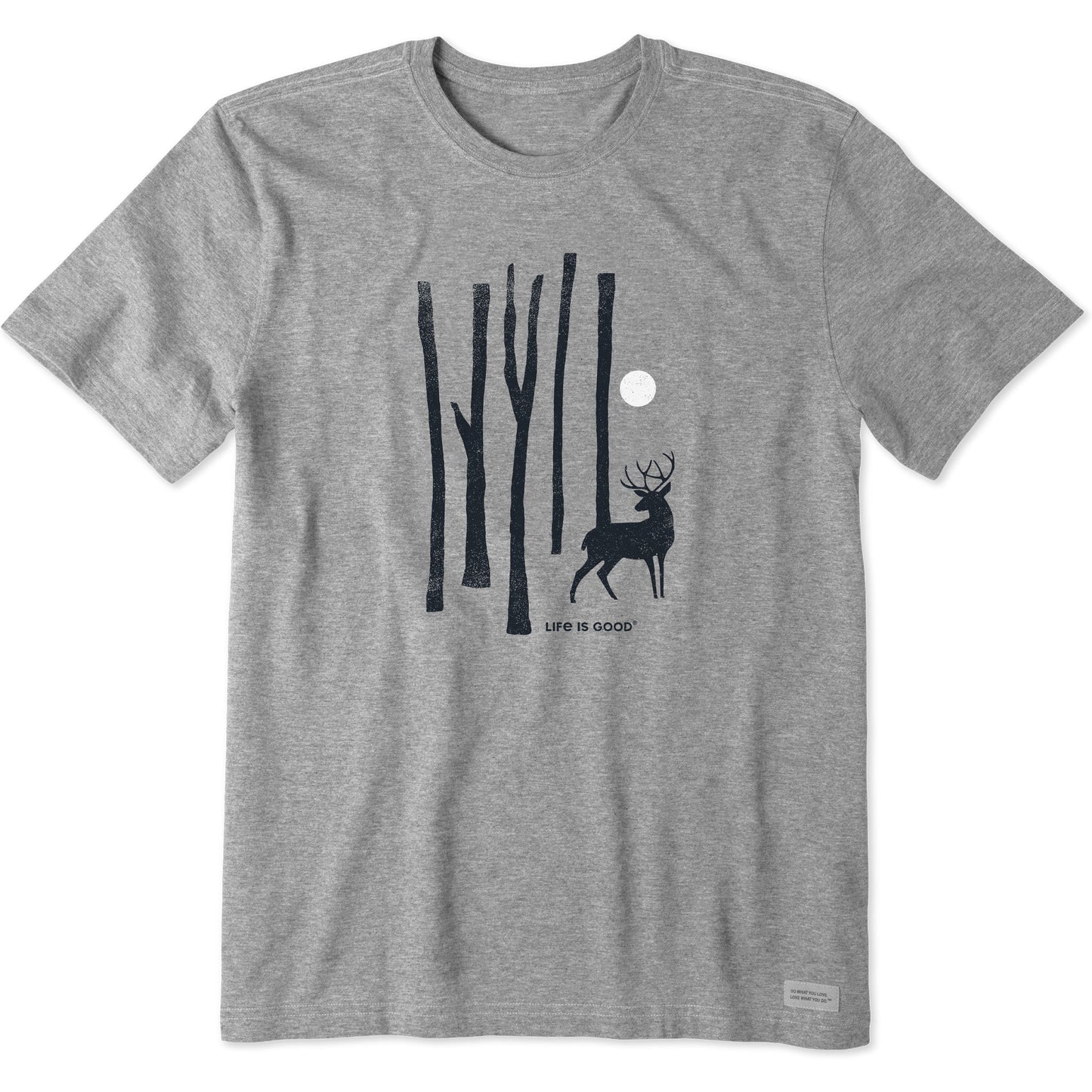 Men's Lone Snowy Deer Short Sleeve Crusher Tee