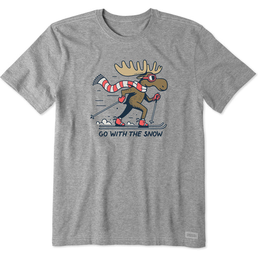 Men's Go With the Snow Short Sleeve Crusher Tee