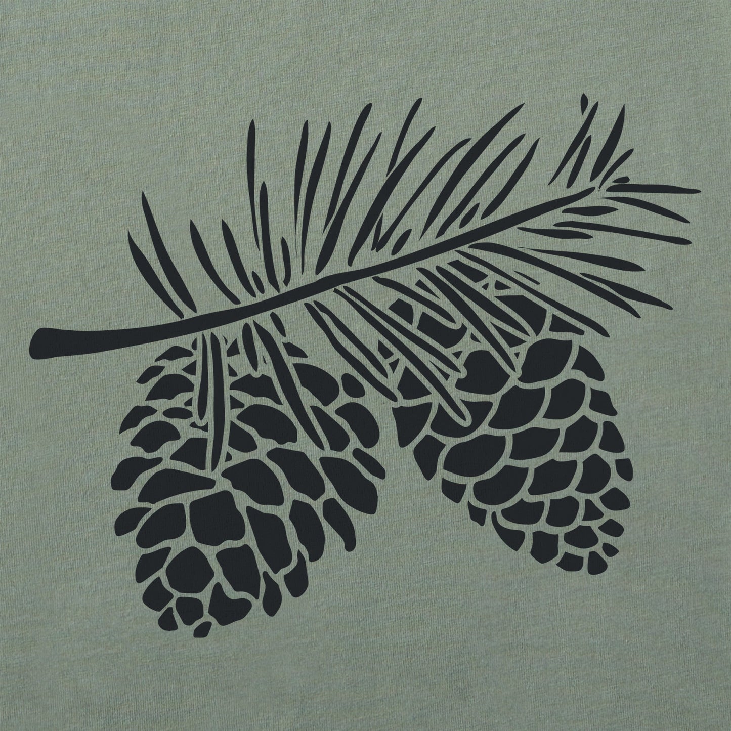 Men's Pine Cones Long Sleeve Crusher Tee