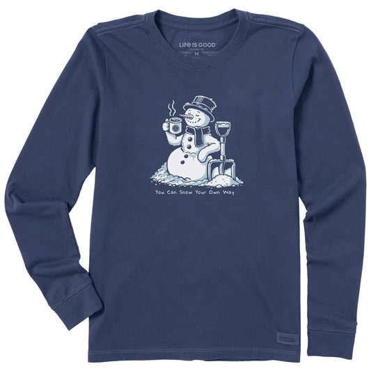 Women's You Can Snow Your Own Way Long Sleeve Crusher Tee