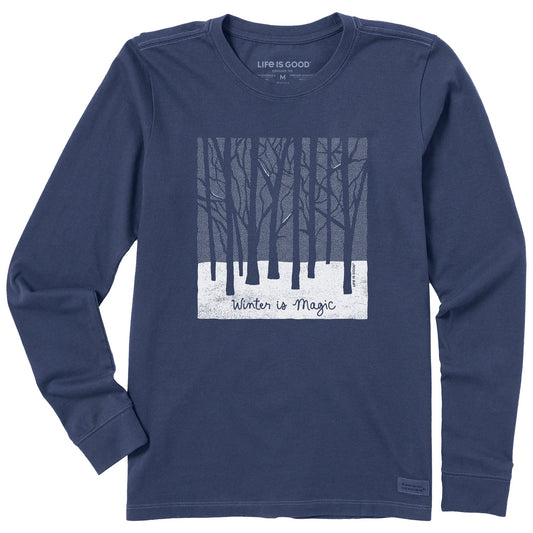 Women's Winter is Magic Long Sleeve Crusher Tee