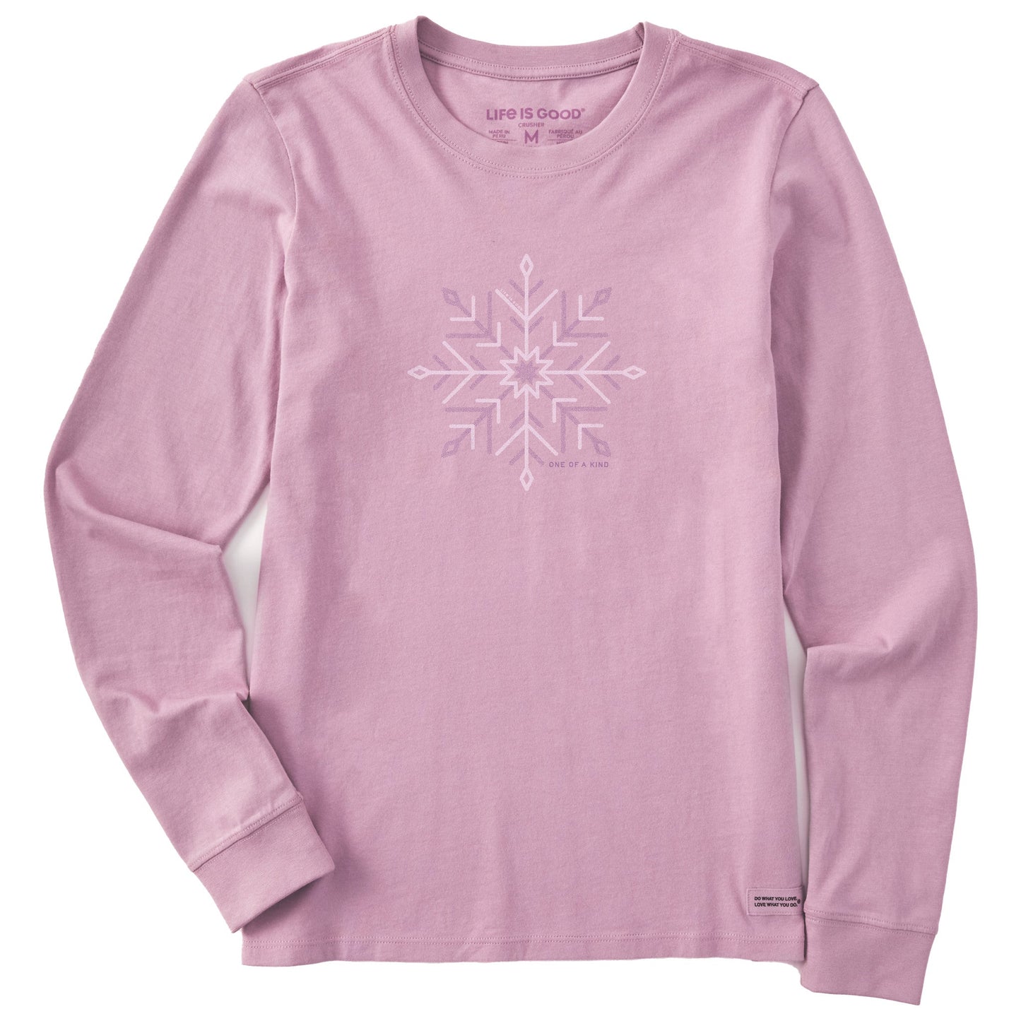 Women's Snowflake One of a Kind Long Sleeve Crusher Tee