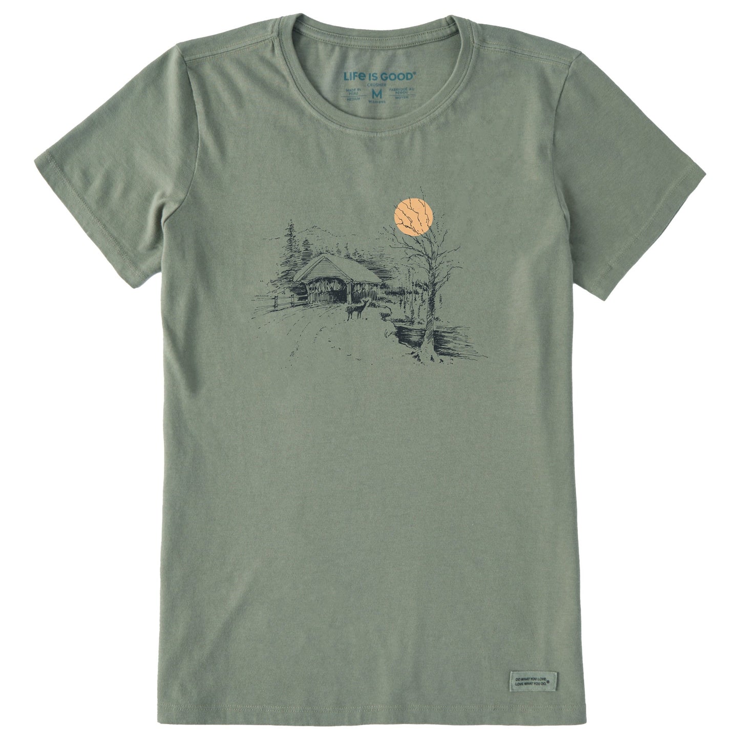 Women's Covered Bridge Short Sleeve Crusher Tee