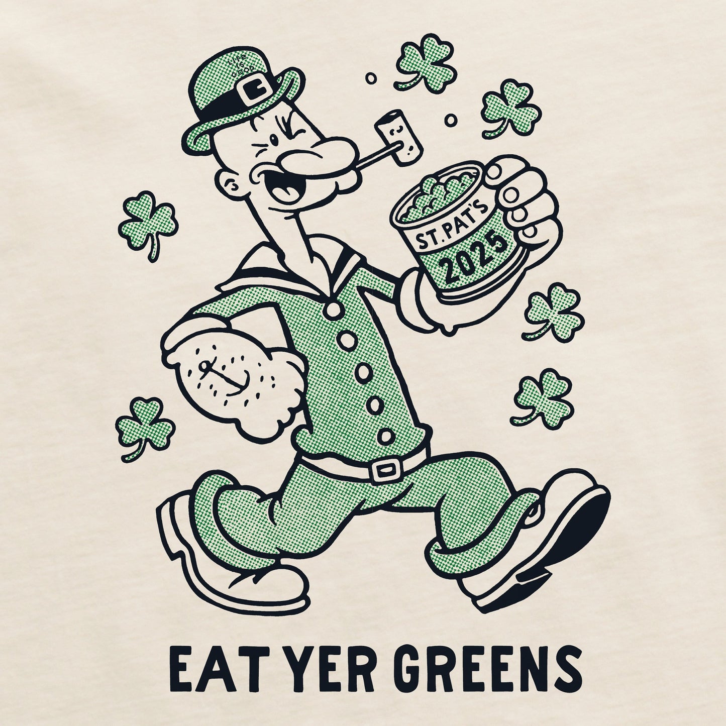 Women's Eat Yer Greens Short Sleeve Crusher Tee