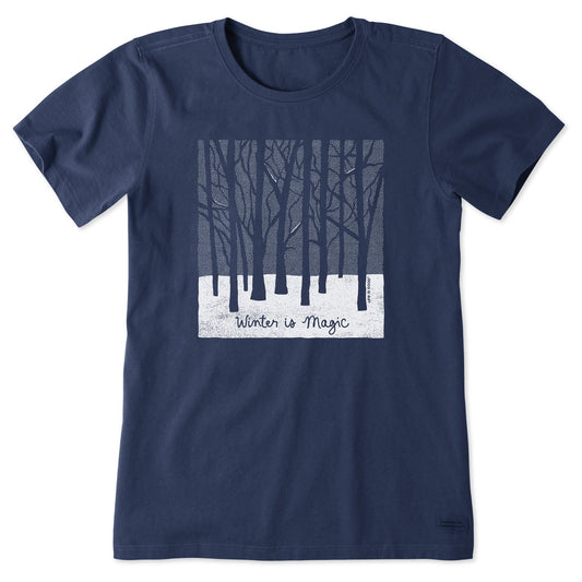 Women's Winter is Magic Short Sleeve Crusher Tee