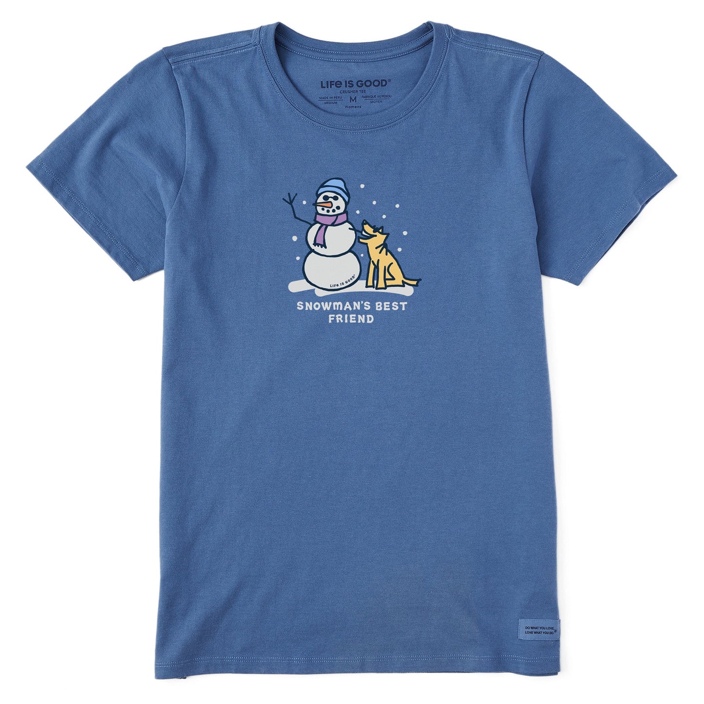 Women's Snowman's Best Friend Short Sleeve Crusher Tee