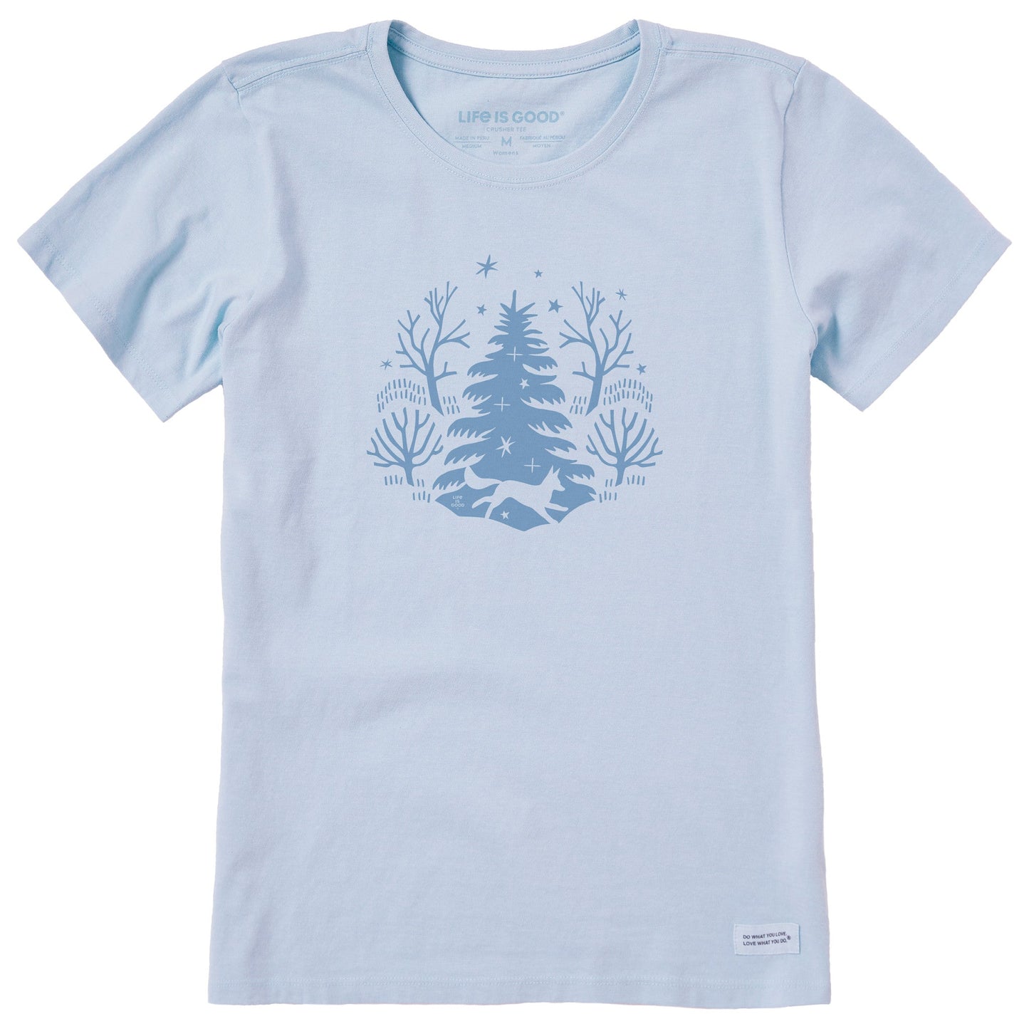 Women's Winter Fox in the Woods Short Sleeve Crusher Tee