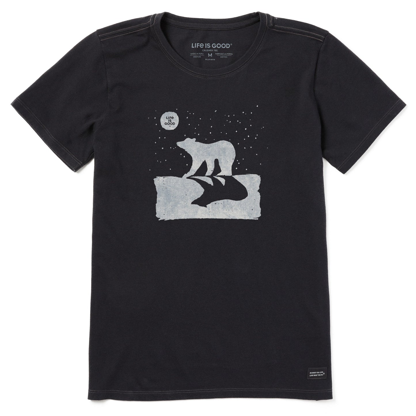 Women's Polar Bear Winter Short Sleeve Crusher Tee
