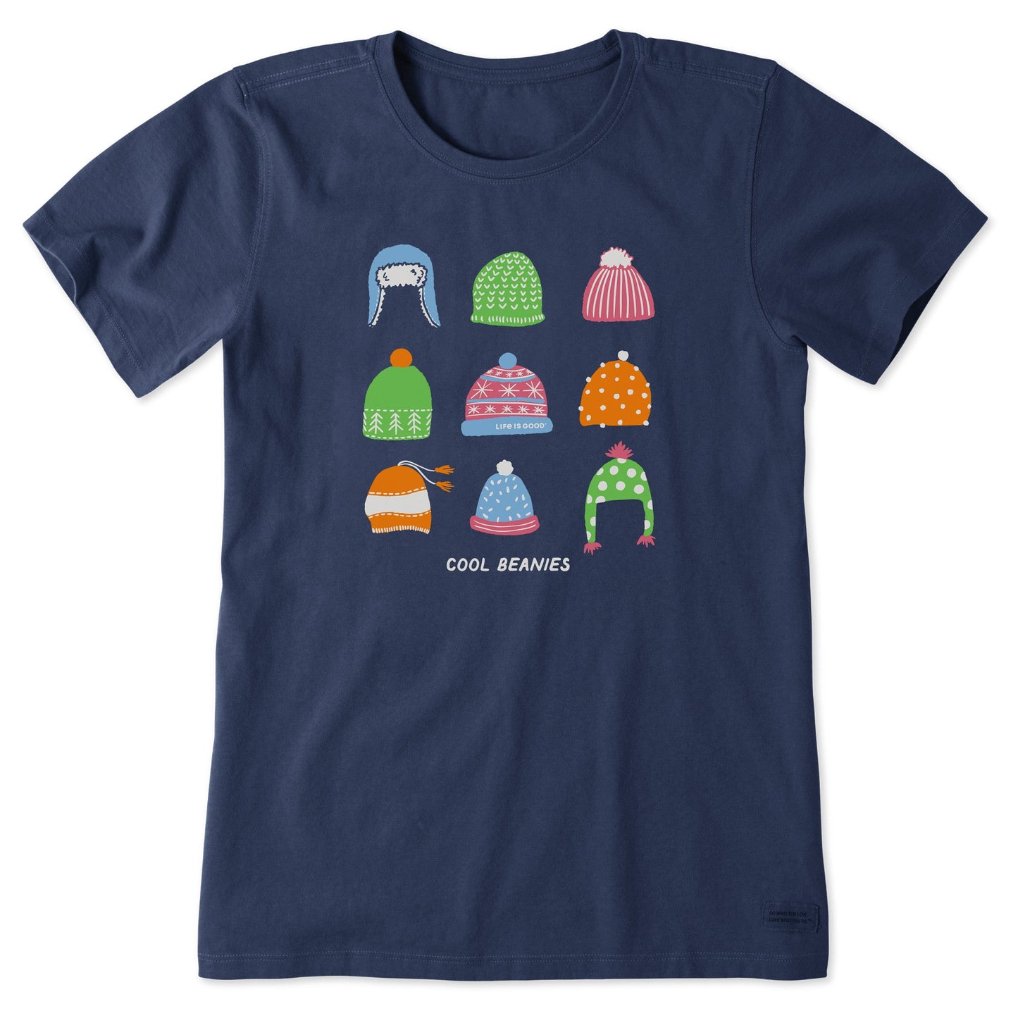 Women's Cool Beanies Short Sleeve Crusher Tee