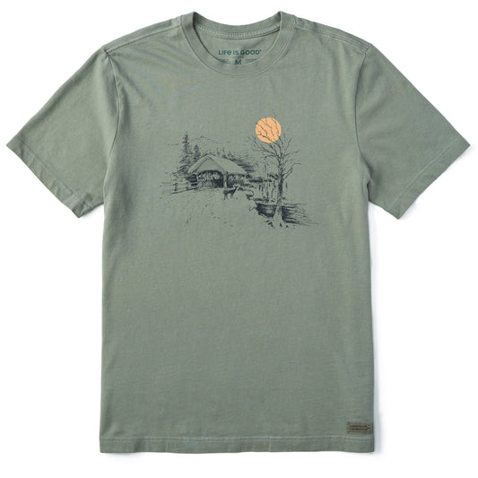 Men's Covered Bridge Short Sleeve Crusher Tee
